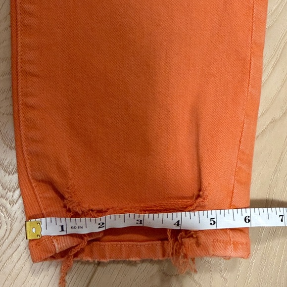 FRAME Le High Straight, Distressed, Washed Tangerine, sz 27 - Picture 15 of 15